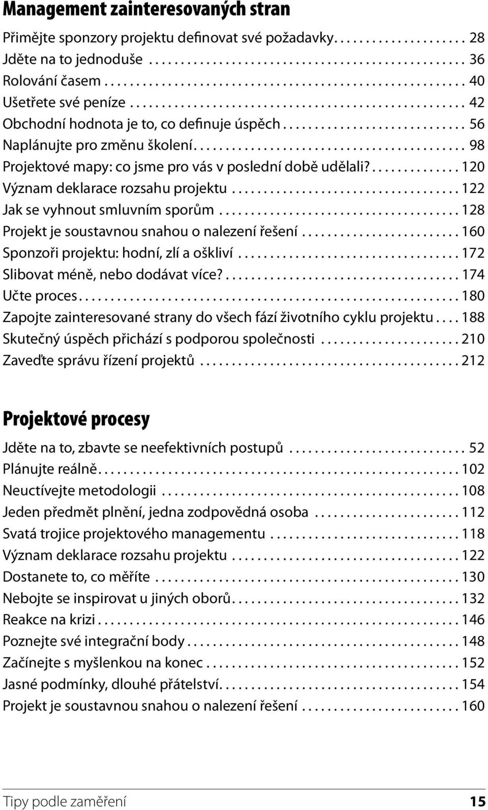 ............................ 56 Naplánujte pro změnu školení........................................... 98 Projektové mapy: co jsme pro vás v poslední době udělali?