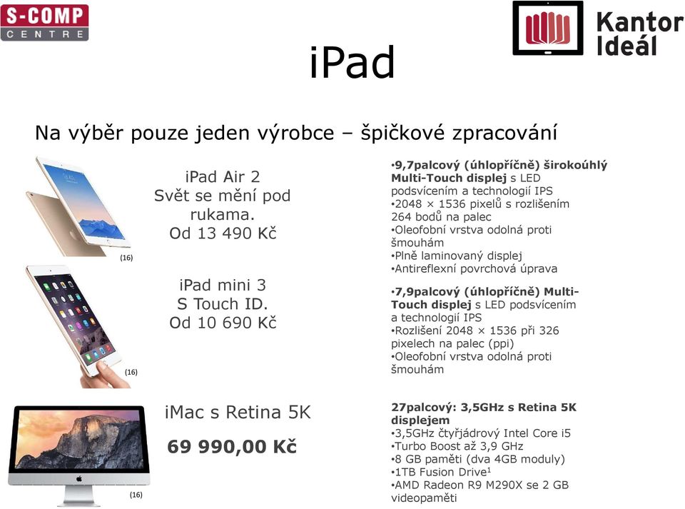 Plně laminovaný displej Antireflexní povrchová úprava 7,9palcový (úhlopříčně) Multi- Touch displej s LED podsvícením a technologií IPS Rozlišení 2048 1536 při 326 pixelech na palec (ppi)