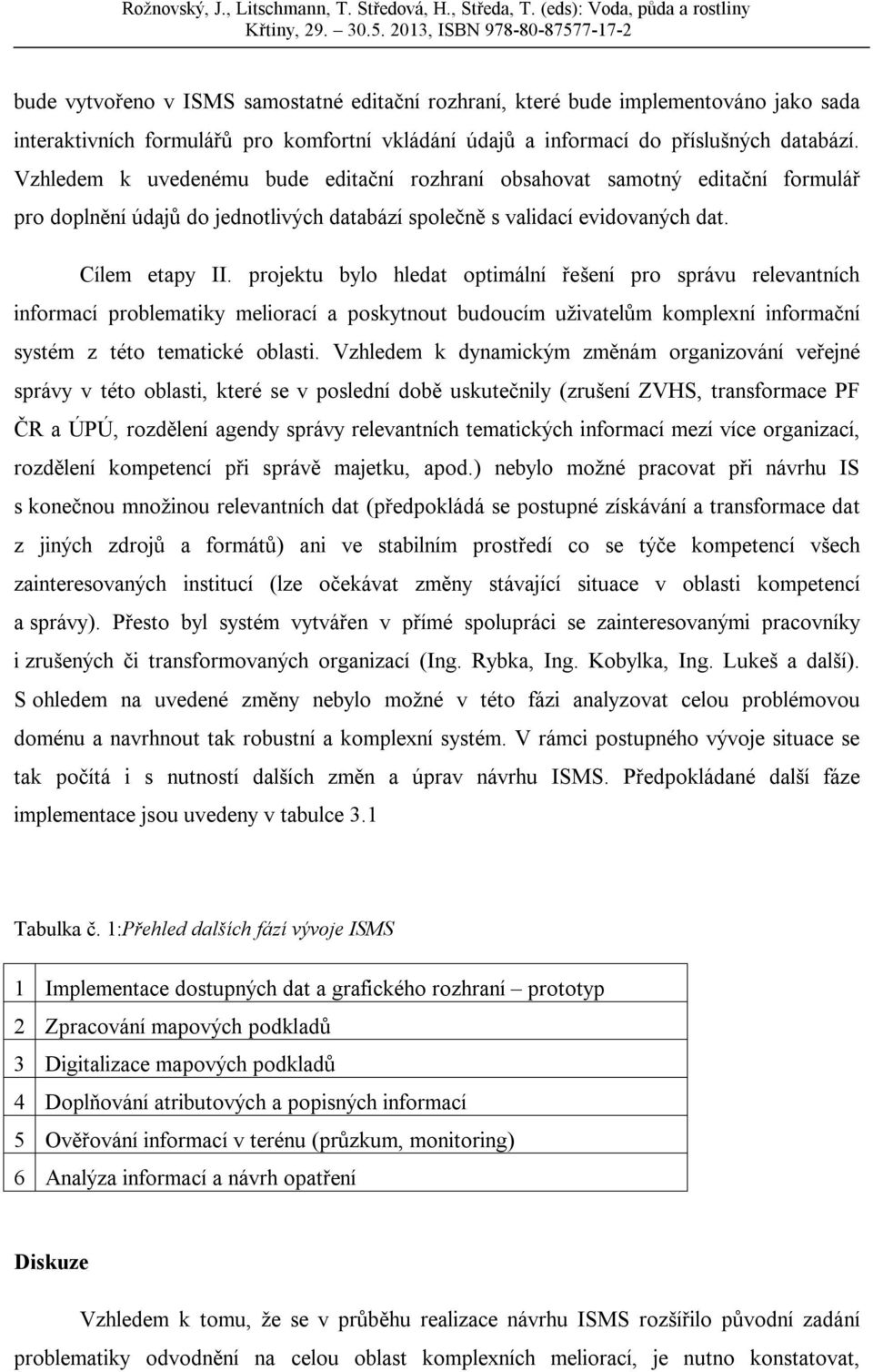 projektu bylo hledat optimální řešení pro správu relevantních informací problematiky meliorací a poskytnout budoucím uživatelům komplexní informační systém z této tematické oblasti.