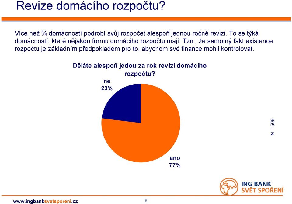 To se týká domácností, které nějakou formu domácího rozpočtu mají. Tzn.