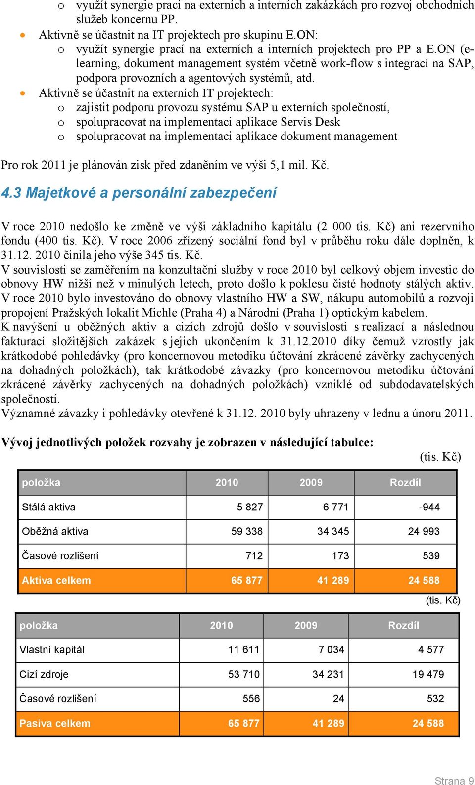 Aktivně se účastnit na externích IT projektech: o zajistit podporu provozu systému SAP u externích společností, o spolupracovat na implementaci aplikace Servis Desk o spolupracovat na implementaci