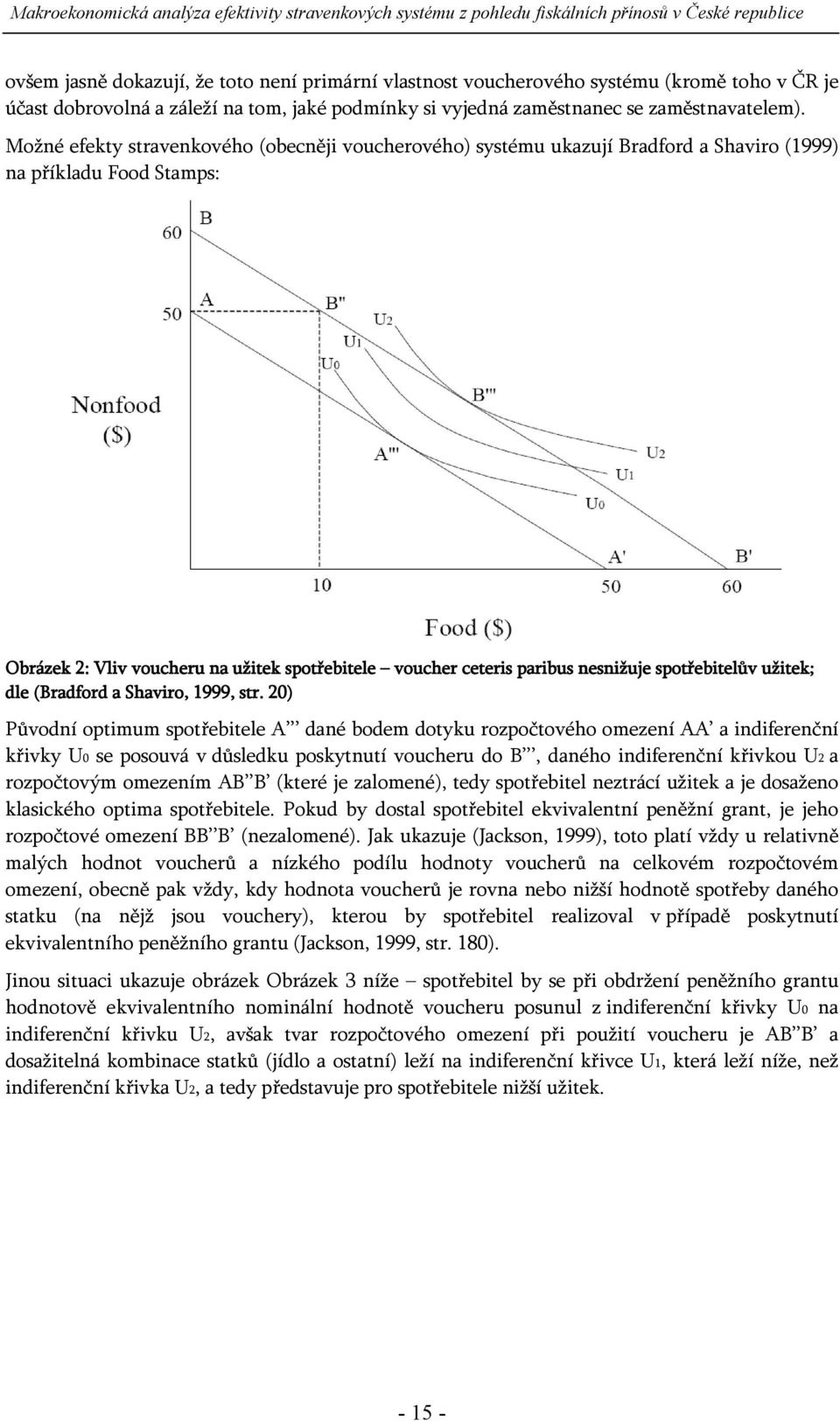 spotřebitelův užitek; dle (Bradford a Shaviro, 1999, str.