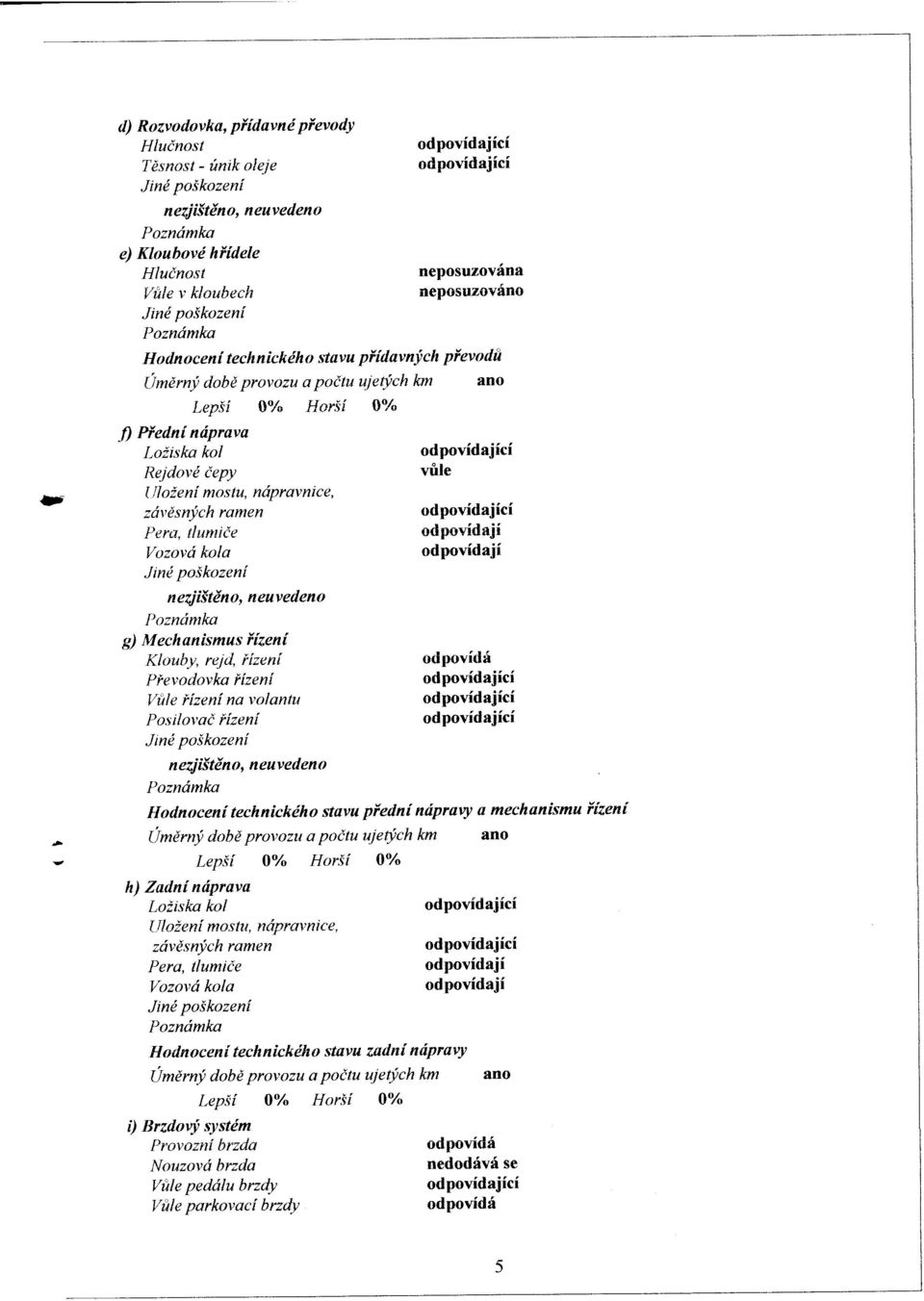 ch pievodii LTmdrny dobd provozu a poitu uietych hn Lepii t'k ITcrSi 0',/" fl Piedni ndprava Loiiska kol Rejdovi iepy IIloienf n oslu, ndpravnice, zdt,dsnych ramen Pers-, tlurniie Vozovd kola Jind