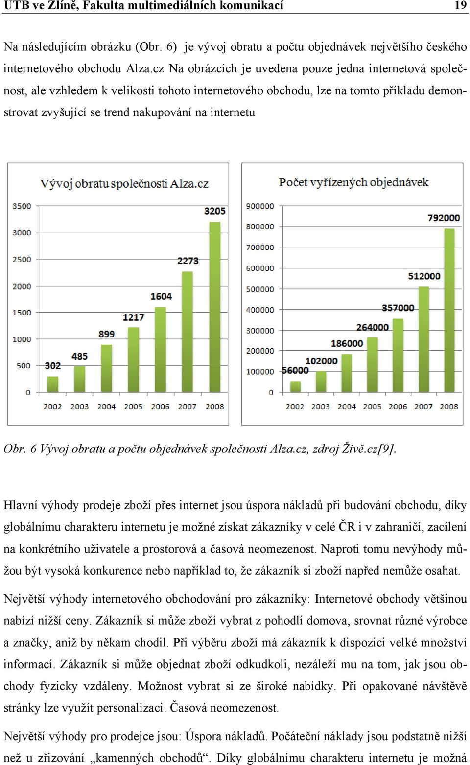 Obr. 6 Vývoj obratu a počtu objednávek společnosti Alza. cz, zdroj Živě.cz[9].