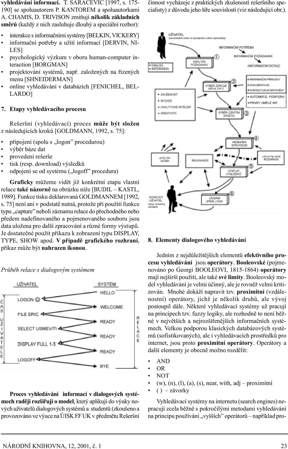 psychologický výzkum v oboru human-computer interaction [BORGMAN] projektování systémù, napø.