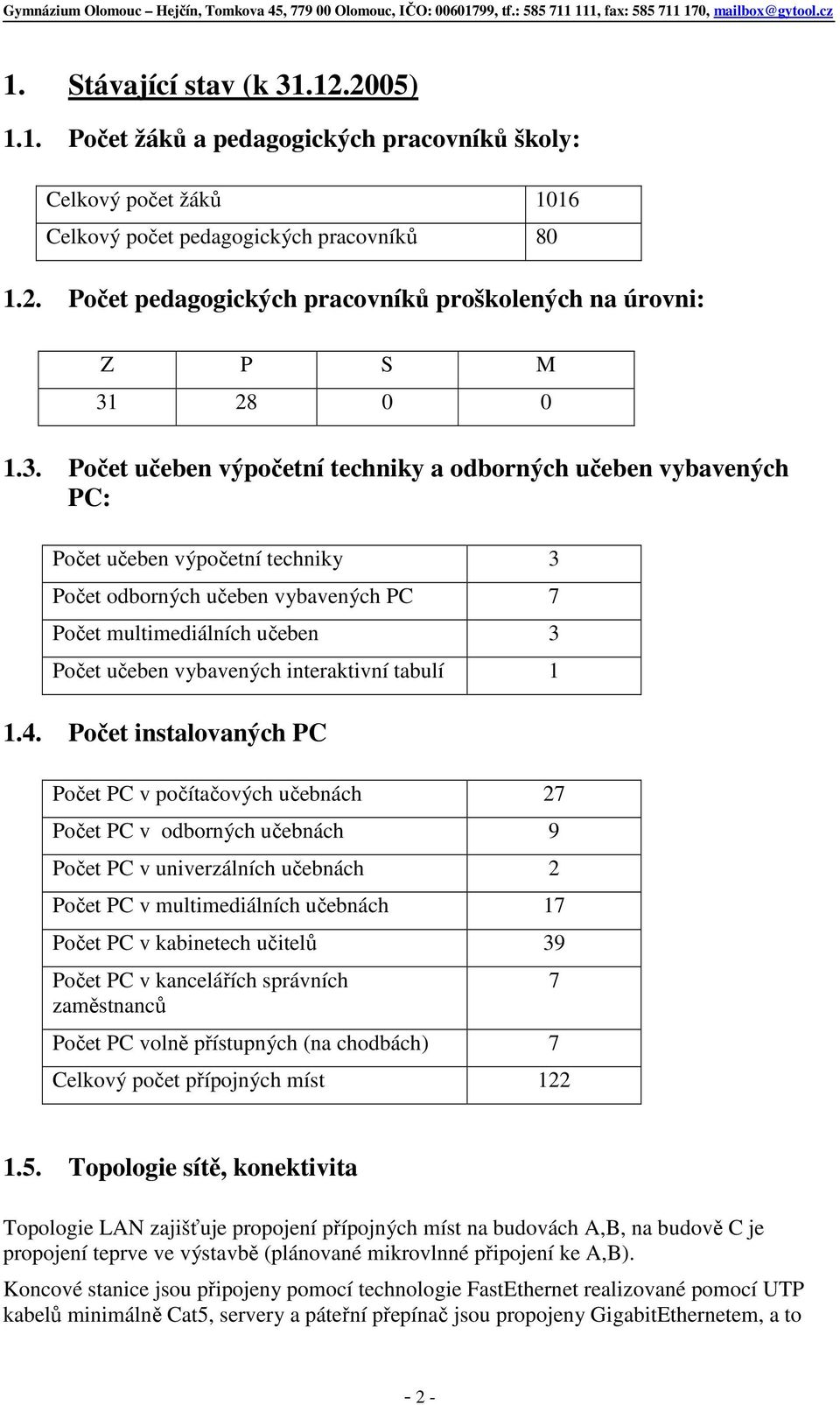 interaktivní tabulí 1 1.4.