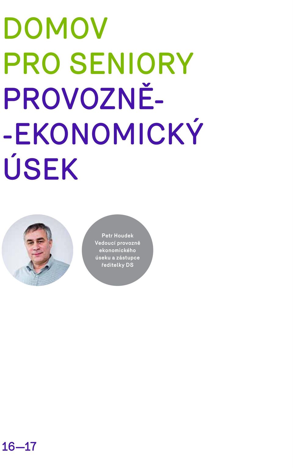 Vedoucí provozně ekonomického