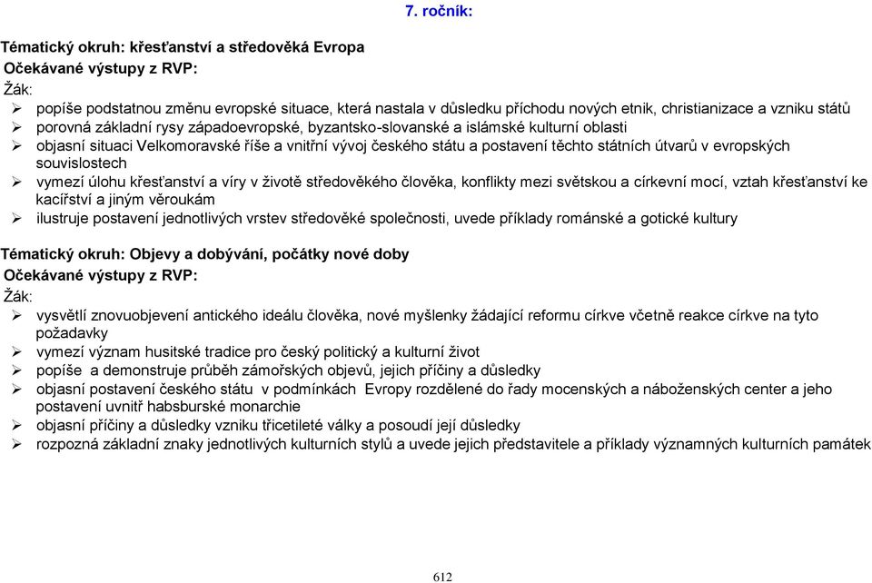 v evropských souvislostech vymezí úlohu křesťanství a víry v životě středověkého člověka, konflikty mezi světskou a církevní mocí, vztah křesťanství ke kacířství a jiným věroukám ilustruje postavení