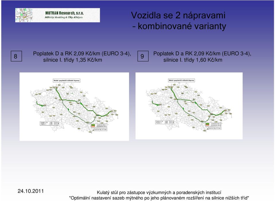 silnice I. třídy 1,35 Kč/km 9  silnice I.