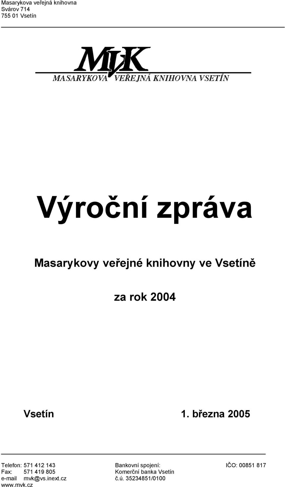 knihovny ve Vsetíně