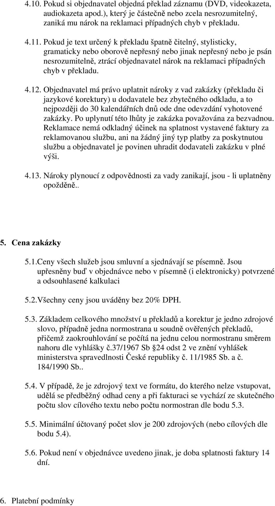 překladu. 4.12.