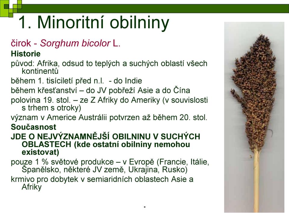 ze Z Afriky do Ameriky (v souvislosti s trhem s otroky) význam v Americe Austrálii potvrzen až během 20. stol.