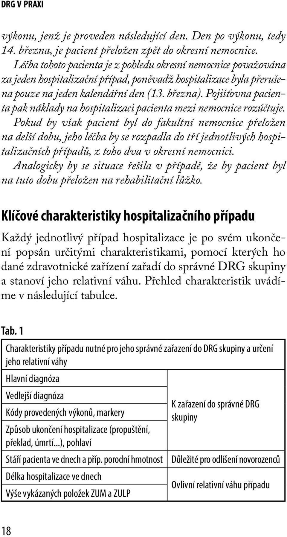 Pojišťovna pacienta pak náklady na hospitalizaci pacienta mezi nemocnice rozúčtuje.