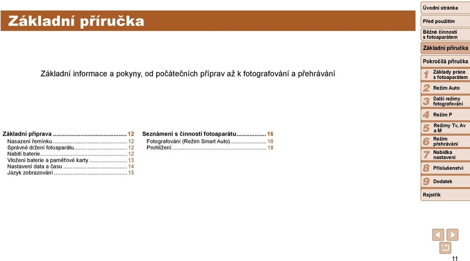 .. Vložení baterie a paměťové karty... Nastavení data a času... Jazyk zobrazování.