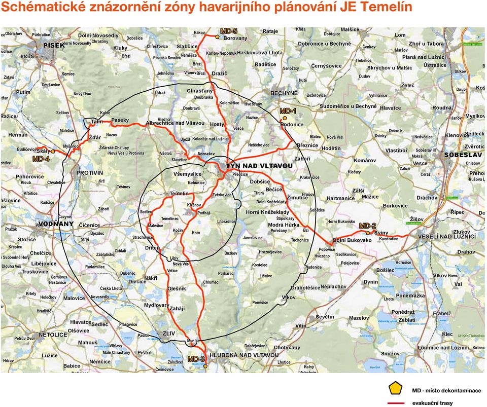 Planá nad Lužnicí Třebelice Orlík Březí Radětice Černýšovice Ústrašice Skrýchov u Malšic Borek Senožaty Březí Strkov Semice Jehnědno Vranov Dražíč Dudov any Zátaví Hutě Smrkovice Písecké hory Želeč