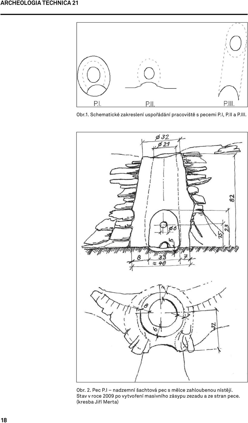 I, P.II a P.III. Obr. 2. Pec P.