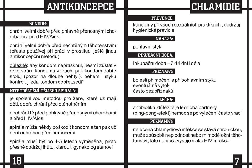 ), bìhem styku kontroluj, zda kondom dobøe sedí je spolehlivou metodou pro ženy, které už mají dìti, dobøe chrání pøed otìhotnìním nechrání tì pøed pohlavnì pøenosnými chorobami a pøed HIV/Aids