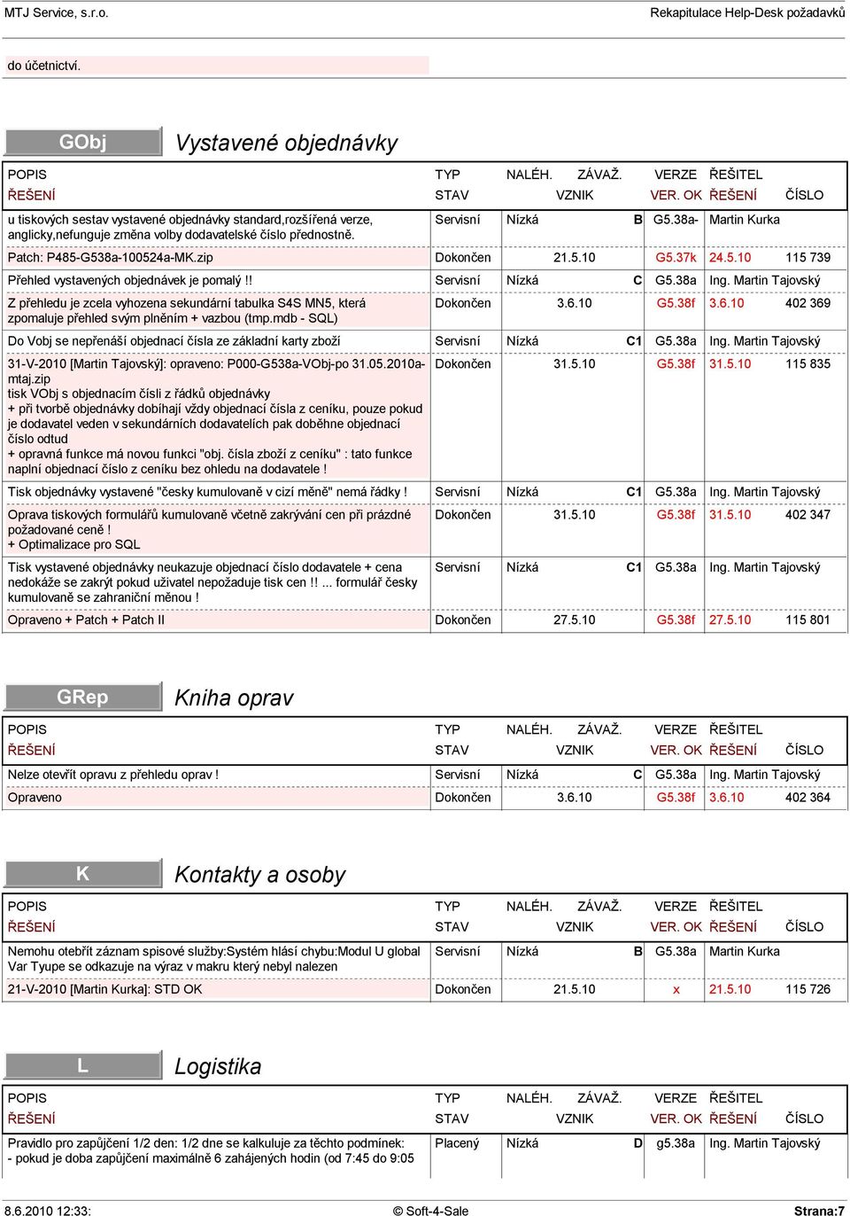 mdb - SQL) Do Vobj se nep enáší objednací ísla ze základní karty zboží 31-V-2010 [Martin Tajovský]: opraveno: P000-G538a-VObj-po 31.05.2010amtaj.