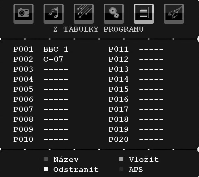 Ext výstup Stiskněte tlačítko nebo a zvolte Ext výstup. Stisknutím nebo tlačítka zapnete nebo vypnete Ext výstup.