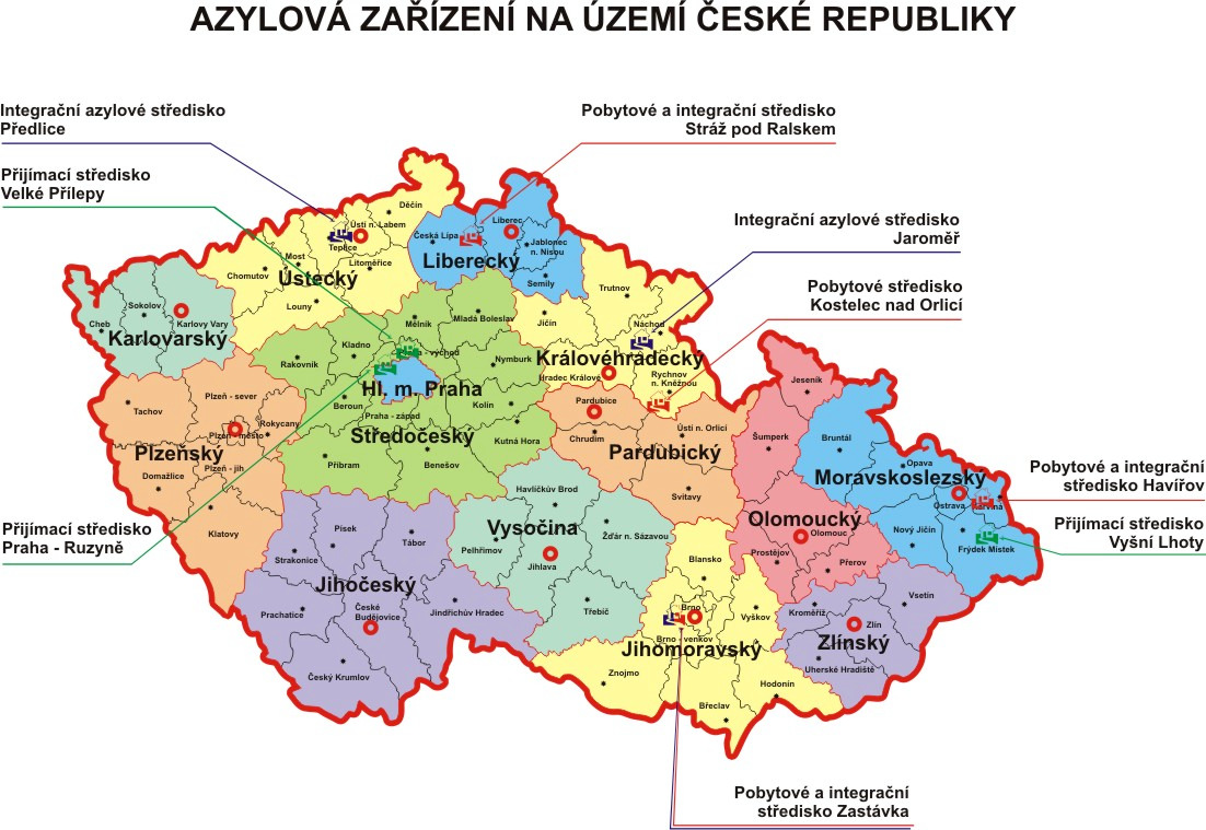 o udělení mezinárodní ochrany do doby pravomocného ukončení řízení o udělení mezinárodní ochrany. Integrační azylové středisko (IAS) slouží k přechodnému ubytování azylantů.