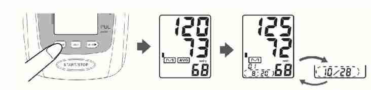 Postup při nestandartních podmínkách Pro skrácení doby měření systolického tlaku vyššího než 180 mmhg, je nutné stisknout a podržet tlačítko paměti, dokud se manžeta nenaplní vzduchem do hodnoty