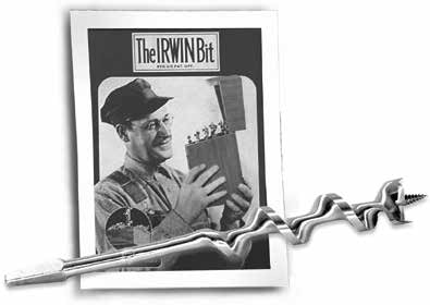 inovace milníky 1885 Patent hadovitého vrtáku IRWIN Charles Irwin založil společnost IRWIN Auger Bit Co 1828 MARPLES Dláta 1890 Hadovitý vrták s pevným středem 1914 HANSON Závitníky 1954 SPEEDBOR