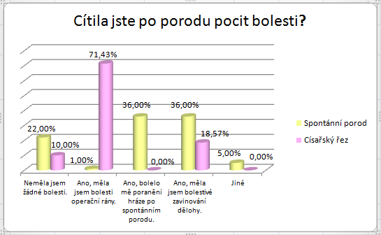 UTB ve Zlíně, Fakulta humanitních studií 51 Graf 13: Bolest Graf č. 13 se zabývá lokalizací bolesti.