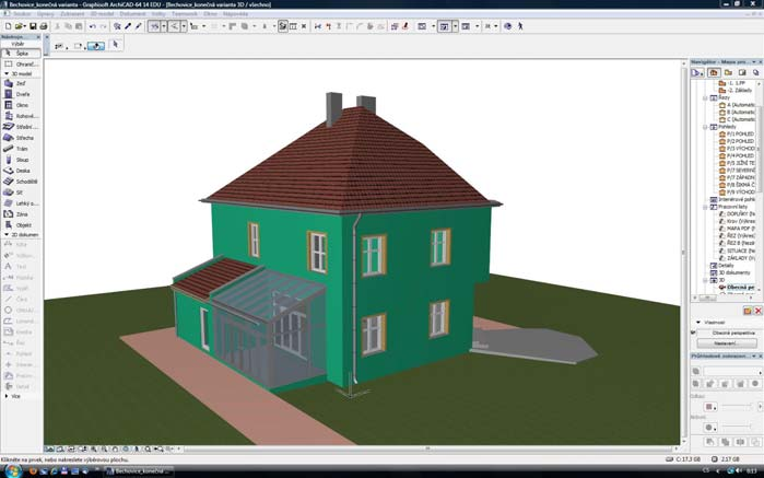 Graphisoft EcoDesigner je doplněk ArchiCADu, který nepracuje samostatně, ale pouze společně s ArchiCADem.