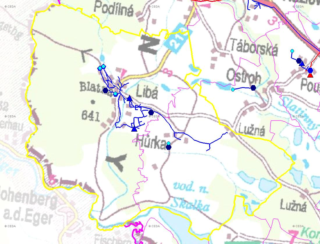 (karta obce: CZ41_1_1) D. VODOVODY D.1 POTŘEBA VODY Z BILANCE Základní parametry: Ozn.