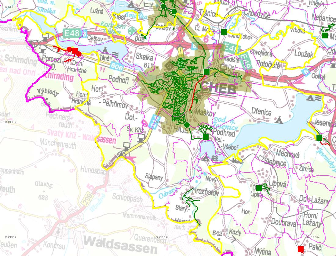 E. KANALIZACE A ČOV E.1 ZÁKLADNÍ ÚDAJE Rok: Základní parametry: Ozn.: Jednotky: 22 25 21 215 Počet všech obyv. napoj. na kanal. Nk obyvatel Počet obyv. napojených na ČOV Ncov obyvatel 17 Spec.