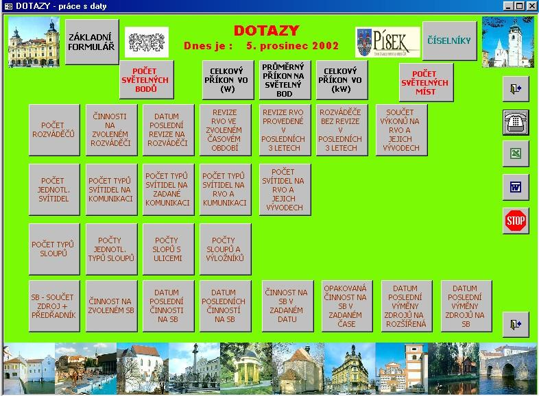 Databáze PASPORTU je otevřený systém, který umožňuje stálé doplňování dat a jejich vyhodnocování. Jednotlivé druhy informací jsou přehledně uspořádány v jednotlivých tabulkách, dotazech a sestavách.