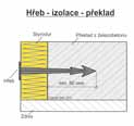 bednění a příslušenství pro bednění Ostat. plastové výrobky (hřeby, mont. destičky, pouzdra lešení) Plastový hřeb Prvek pro přichycení izolačních desek k betonu.