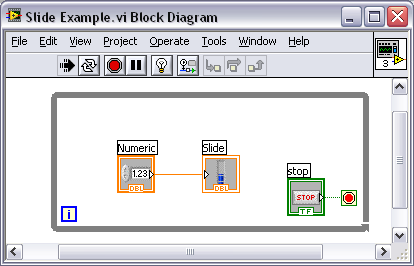 Ohlédnutí úvod do LabVIEW Program LabVIEW = Virtual Instrument = VI Front Panel = Uživatelské rozhraní (GUI), Block Diagram = Grafický kód, zapojení Propojením vstupů (GUI, DAQ zařízení) s