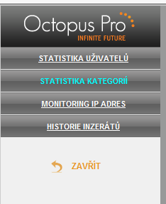 VI. Manažerské přehledy Záložka nabízí 4 typy přehledů:» statistika uživatele přehledy dle uživatelů» statistika kategorií přehledy dle