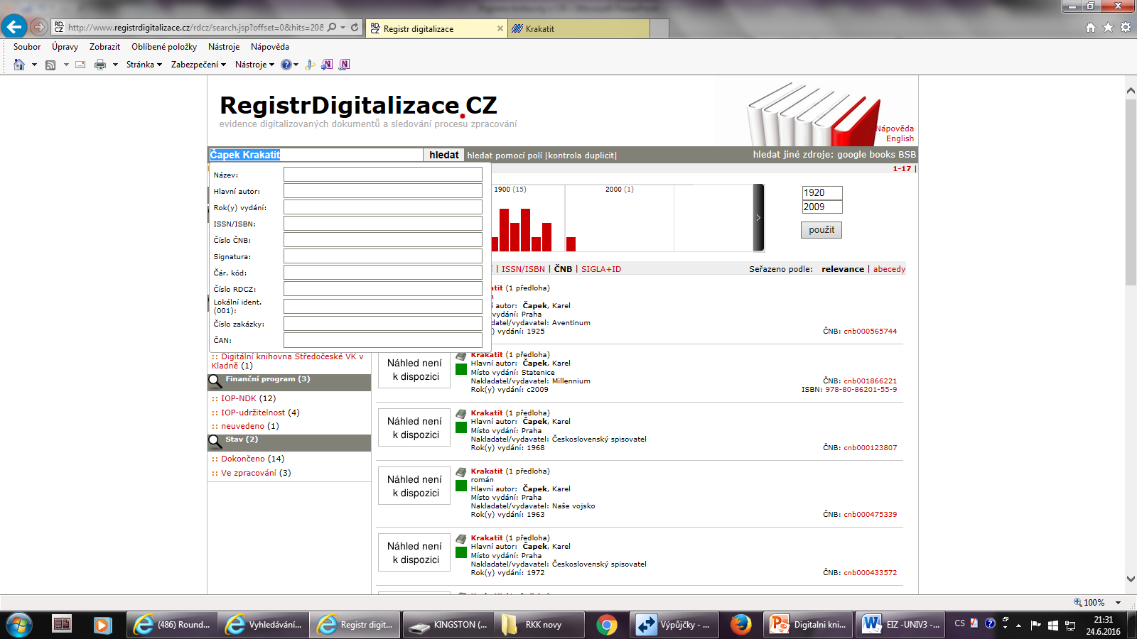 Registr digitalizace
