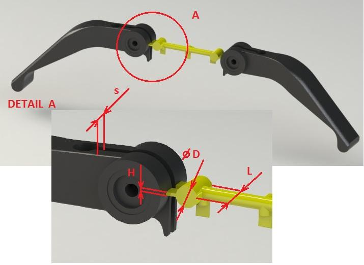 1) Výpočet Objemu V [cm 3 ] plastového dílce Objem součásti jsem stanovil pomocí programu solidworks.