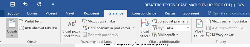 2.2 Kapitoly a podkapitoly Každá kapitola a podkapitola by měla obsahovat nějaký text.