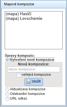 GEOPORTÁL LOVOCHEMIE Nástroje pro práci s mapou