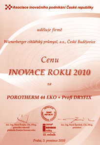 OBVODOVÉ ZDIVO POROTHERM EKO+ novinka - optimální volba pro nízkoenergetický dům na klasickou maltu rozměry cihly pevnost hmotnost U spotřeba cena hmotnost balení / spotřeba hotové POROTHERM název