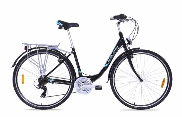 Trekingová a city kola 28 JULIET # 48846 Rám AL 6061 Vidlice Kliky Prowheel / Řazení Shimano Nexus Měnič Shimano Nexus Počet rychlostí 3 Brzdy Nexelo V-brake /Torpédo Pláště Kenda K-935 Khan 700x38C