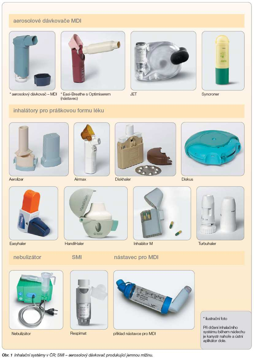 Příloha č. 3: Druhy inhalačních systémů (Zdroj: http://www.remedia.