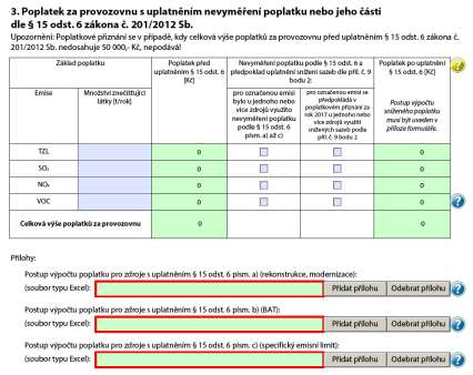 Náhled na první list výběr verze bez nevyměření Následuje nový List 3 (List 2 se nezobrazuje): List 2 zůstává beze změn, pouze je posunut na další stranu: Příklad vyplnění bez uplatnění nevyměření