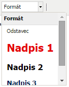 3. Funkcie textového editora Textový editor nachádzajúci sa vo formulároch Správy informačného obsahu slúži na vytváranie a úpravu obsahu agendy (Obr. 28). 3.1 Štýl písma a formát textu Obr.