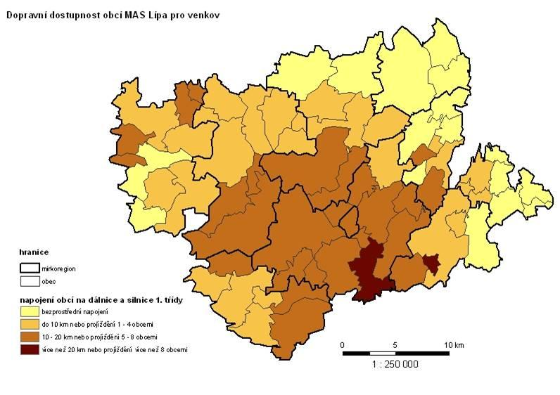 Nejsilnější směr vyjížďky z hlediska počtu obcí, ze kterých obyvatelé vyjíždějí do zaměstnání, je směr druhý, kdy vyjíždí z obce méně než 50% obyvatel, což dokazuje vysokou vyjížďkovost za prací.