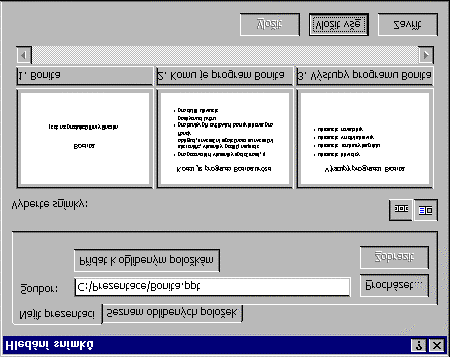Kapitola 2: Vložit 14 OBR. 2-3: PREZENTACE BONITA - 3. SNÍMEK Vložení snímků z jiné prezentace Prezentaci uložíme pod názvem Bonita. Zadáme příkaz OKNO, ENCIAN nebo stiskneme kombinaci kláves Ctrl F6.