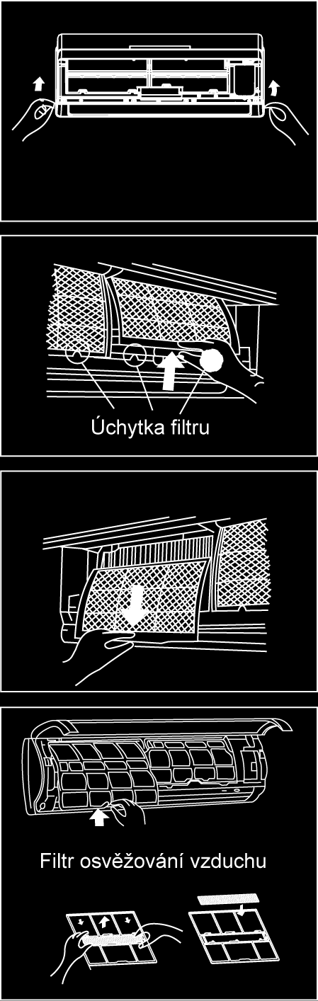 Péče a údržba Než začnete s údržbou Před čištěním jednotku vypněte. Pro čištění používejte měkký, suchý hadřík. Nepoužívejte bělidla nebo abrazivní čistící prostředky.