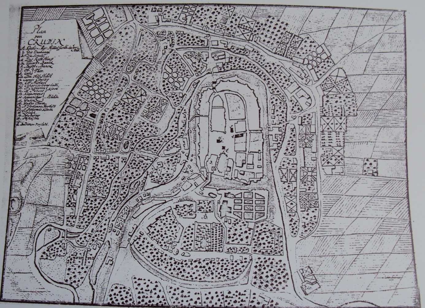 Obr. 1: Plán města Chrudimi, 186. Obr.