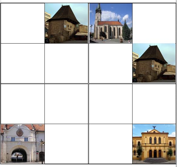 Obrázkové sudoku Vystrihni obrázky pod mriežkou.