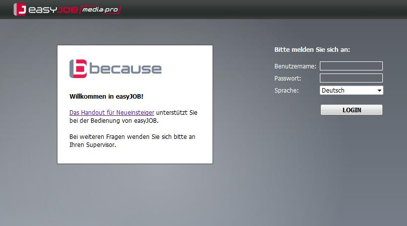 Úvod easyjob vidí svoje těžiště ve specifických úkolech v prostředí agentur.