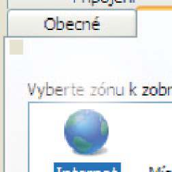 4. Okno INTERNET VLASTNOSTI karta Zabezpečení zóna Internet» V okně INTERNET VLASTNOSTI na kartě Zabezpečení nalezneme čtyři zóny k zobrazení nebo změně nastavení zabezpečení.